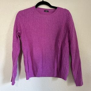 JCrew orchid cashmere blend sweater